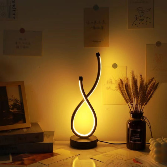 Modern Than Heart-shaped 3-color Adjustable LED Table Lamp