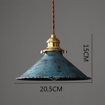 Retro Cafe Pendant Lamp Copper & Iron Design