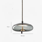 Modern Glass Pendant Chandelier with LED Light