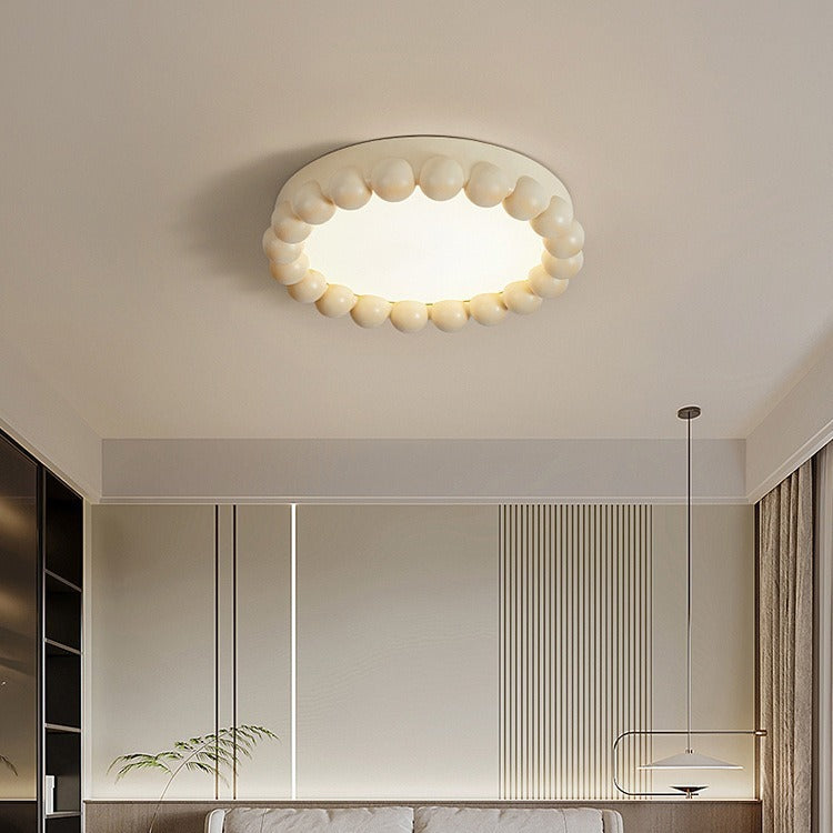 Nordic Cream Style Bedroom Light Ceiling Lamp Modern Silent Style