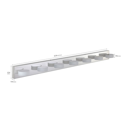 Modern 7-Light LED Vanity Light Fixture - Chrome Finish with Acrylic