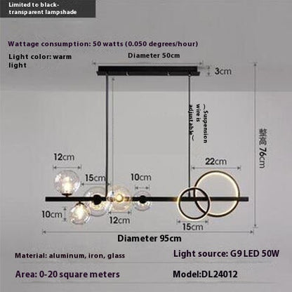 Dining-room Lamp Modern Minimalist Led Chandelier