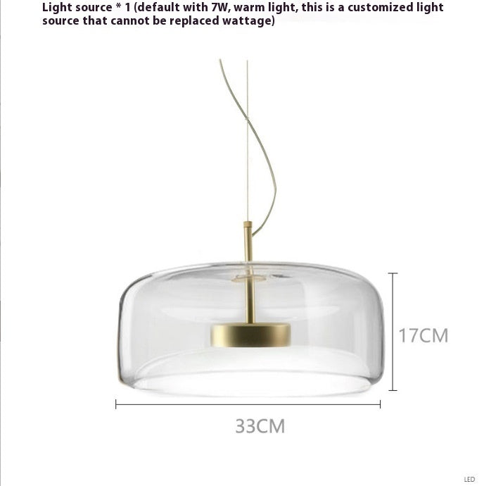 Glass Chandelier Jellyfish Restaurant Coffee Shop Bedside Decorations Lamps