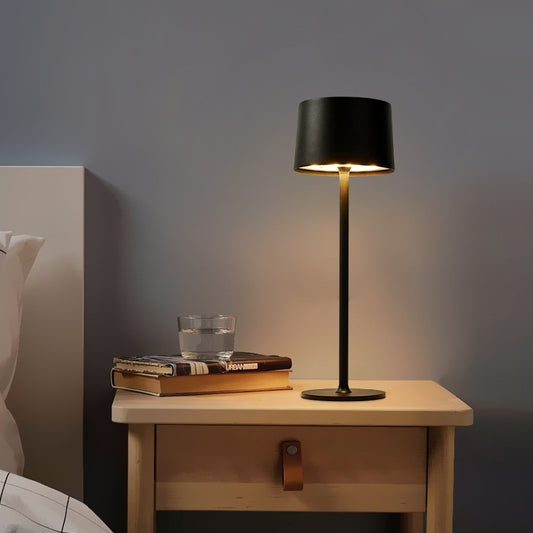 High Foot Bar Atmosphere Mushroom USB Charging Touch Metal Table Lamp