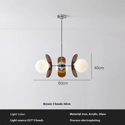 Retro Dining Room Chandelier Living Room Bedroom Eye Protection Chandelier