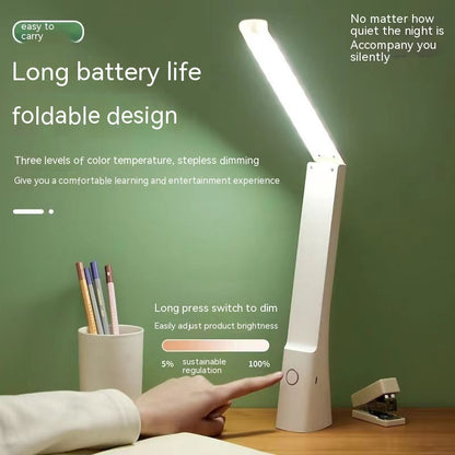 Rechargeable Folding Touch Table Lamp LED Eye Protection Learning Light