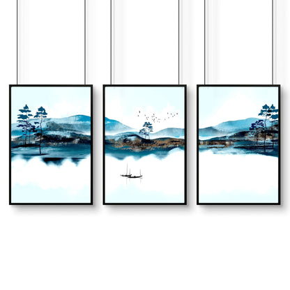 Art wall office | set of 3 framed wall art