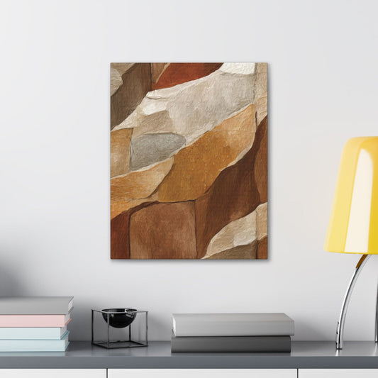 Canvas Wall Art Decor - Abstract Stone Print