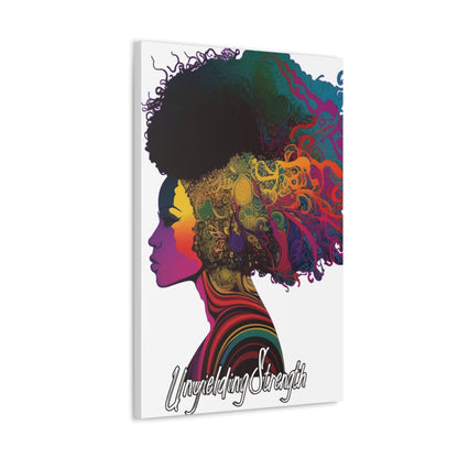 Canvas Wall Art Decor - Female Warrior Clipart Bold Essence