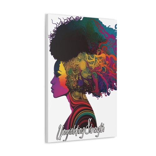 Canvas Wall Art Decor - Female Warrior Clipart Bold Essence