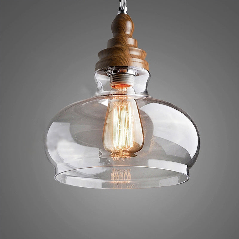 Fashionable Transparent Glass Chandelier For Household Use