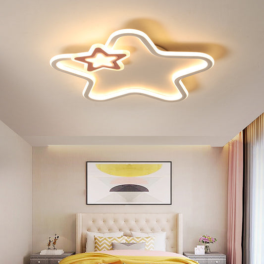 Children's Room Ceiling Led Bedroom Light Five-pointed Star Lamp