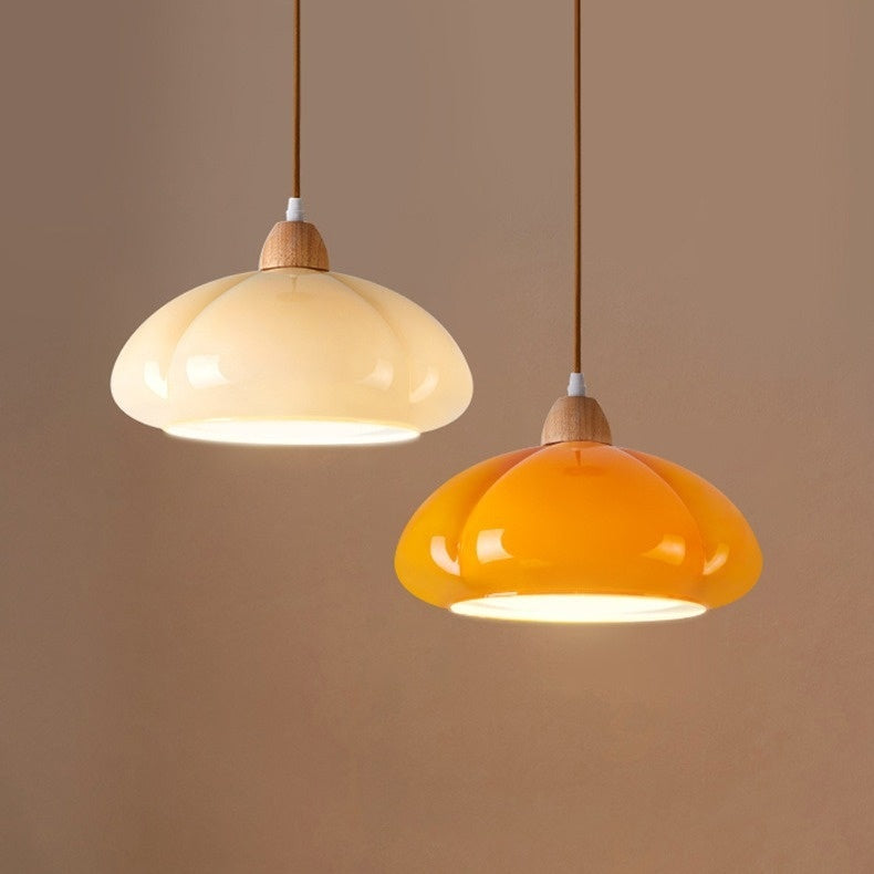 Mid-ancient Log Cream Style Pumpkin Chandelier