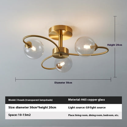 Living Room Chandelier Modern Simple Home Bedroom Ceiling Lamp