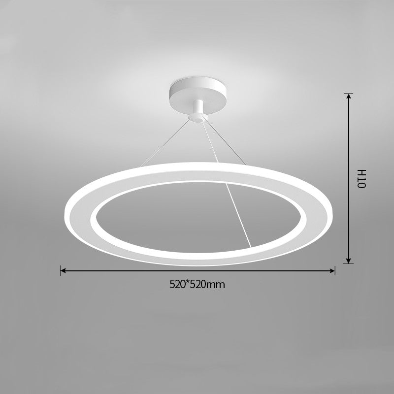 Modern Iron Circular LED Ceiling Chandelier