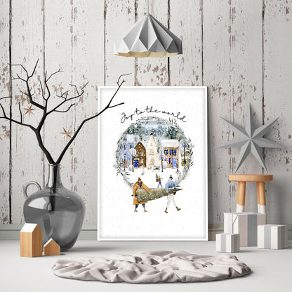 Wall decor for christmas | wall art print