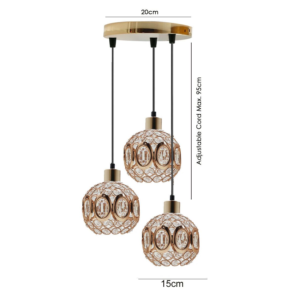 Modern ceiling pendant light lamp shade crystal chandelier shades