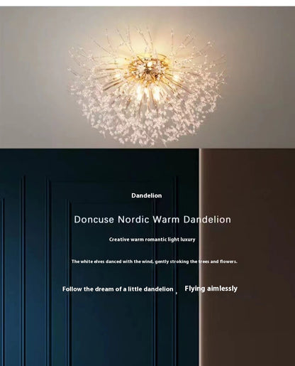 Lamp In The Living Room Dandelion Crystal Chandelier