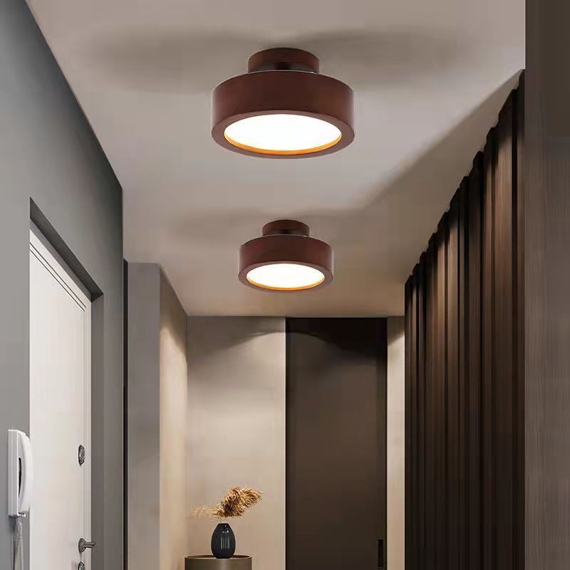 Hallway Aisle Light Household Bedroom Simple Log Corridor Ceiling Lamp