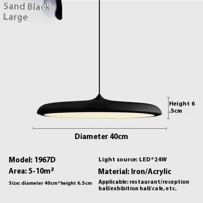 Dining Room Chandelier Macaron Flying Saucer Artistic Lamp