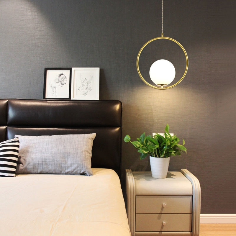 Creative Nordic Single Head All Copper Pendant Light