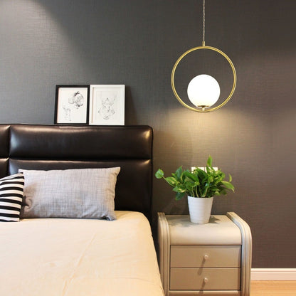 Creative Nordic Single Head All Copper Pendant Light