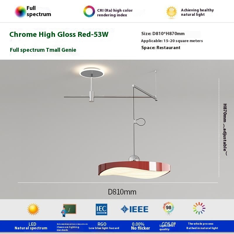 Flying Saucer Rocker Arm Restaurant Chandelier