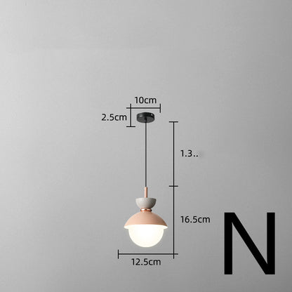 Nordic Bedside Small Chandelier Bar Art Three-head Dining Room Lamp