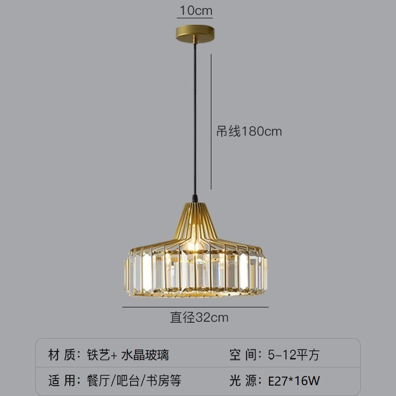 Crystal Sun Modern Pendant Light