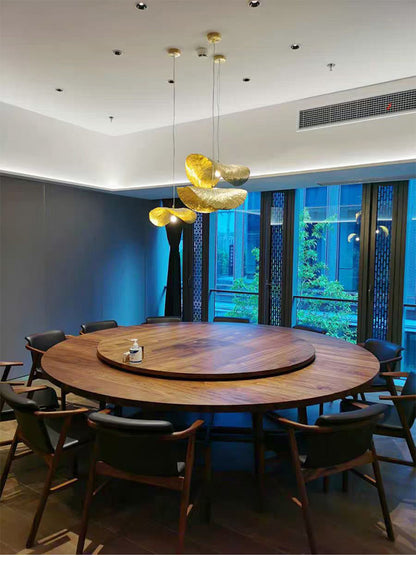 Retro Designer Lotus Leaf Chandelier