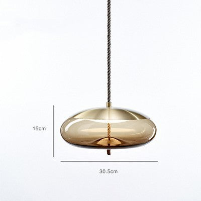 Modern Glass Pendant Chandelier with LED Light