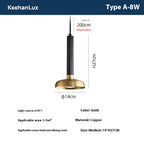 Modern Minimalist Glass Single Pendant Light