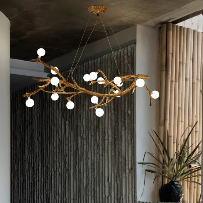 Zen Tree Branch Pendant Chandelier Wabi Sabi