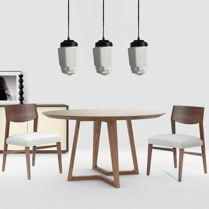 Retro Industrial Cream Pendant Light with Iron Frame