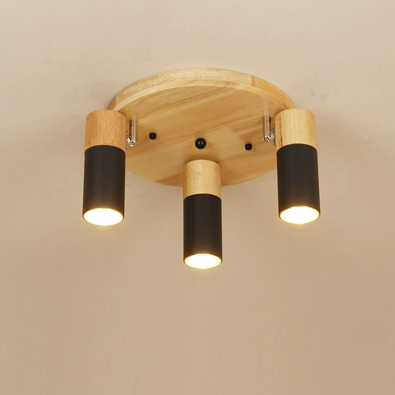 Log Simple Cloakroom Adjustable Ceiling Spotlight