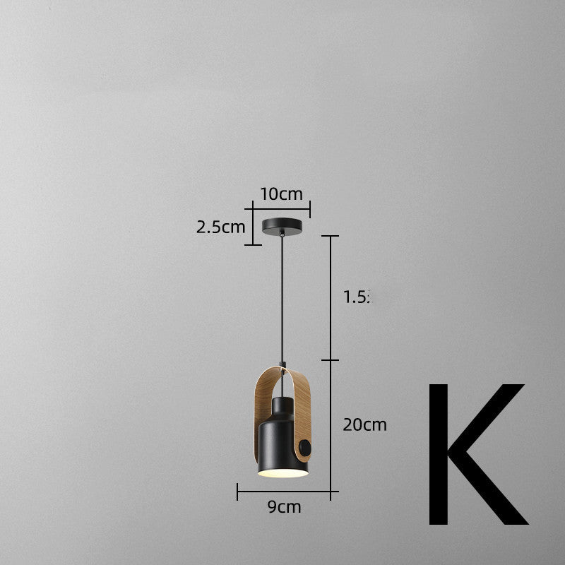 Nordic Bedside Small Chandelier Bar Art Three-head Dining Room Lamp