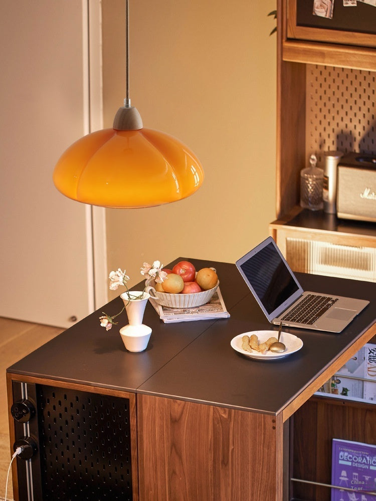 Mid-ancient Log Cream Style Pumpkin Chandelier