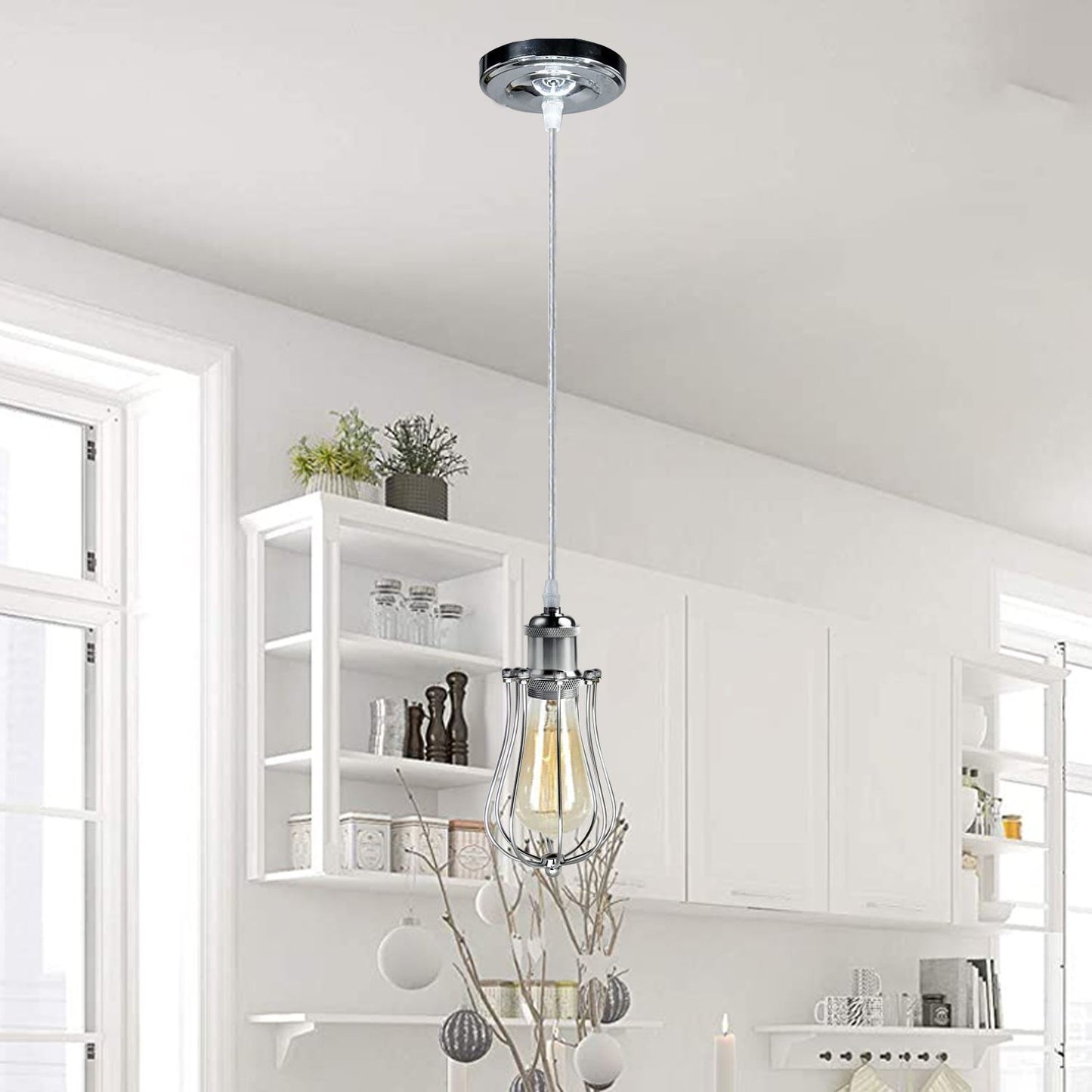 Cage Pendant Lights For Kitchen ~1193