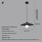 Modern Black Metal Pendant Lamp
