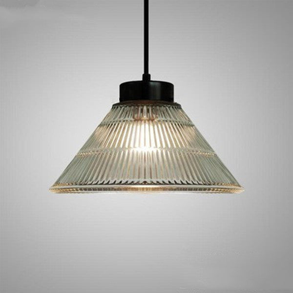 American Retro Backlog Restaurant Single Head Glass Chandelier