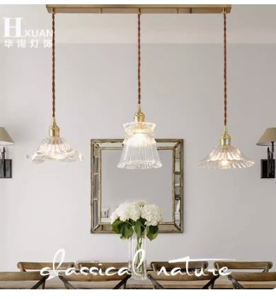 Luxury Lamp All Copper Chandelier Table Bedside Bedroom