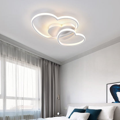 Doppel Herz Children's Room Bedroom LED Ceiling Light