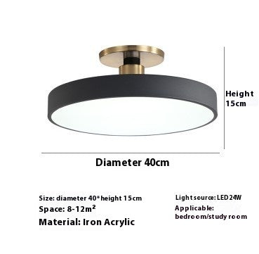 Modern Minimalist Acrylic Ring Ceiling Lamp Personality Nordic Living Room Creative