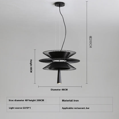 Dining Room Chandelier Minimalist Creative Hollow Art Lighting
