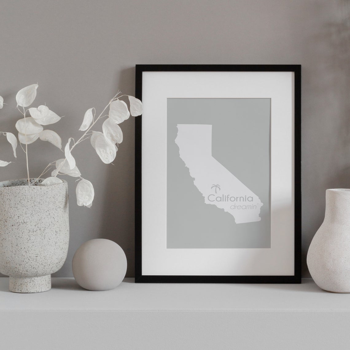 California State Wall Art Print