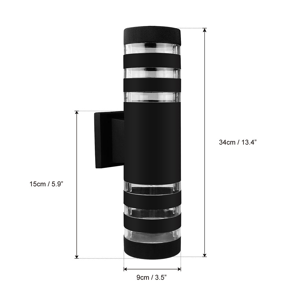 Modern Waterproof Aluminum Cylinder LED Wall Light