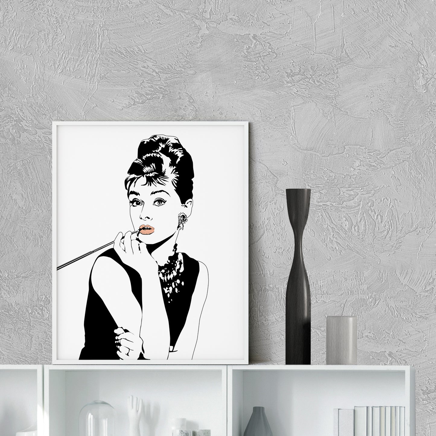 Audrey Hepburn fashion wall art