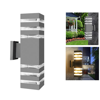 Waterproof Up Down Aluminum Cuboid Wall Light