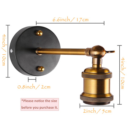 Adjustable Vintage Industriial Metal Wall Light