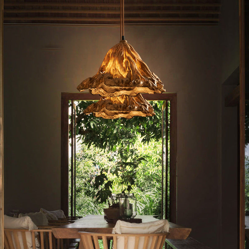 Crystal Lotus Leaf Pendant Light